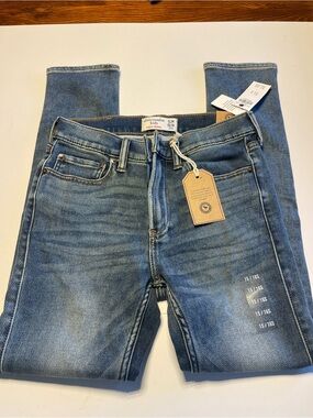 abercrombie kids light blue slim jeans